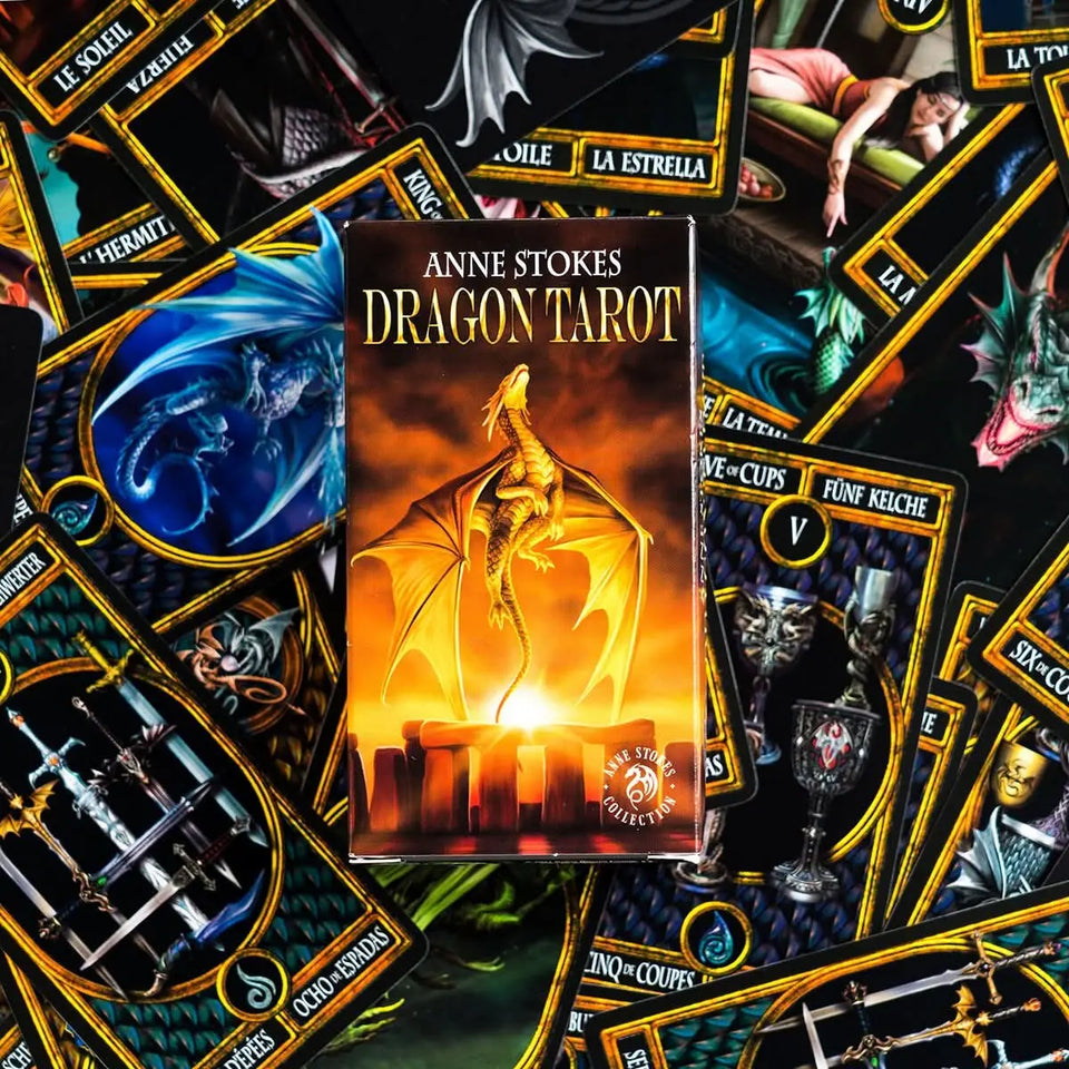Baraja de Cartas Tarot Dragons de Anne Stokes: Ilustraciones Fantásticas de Dragones Esotergia Tienda