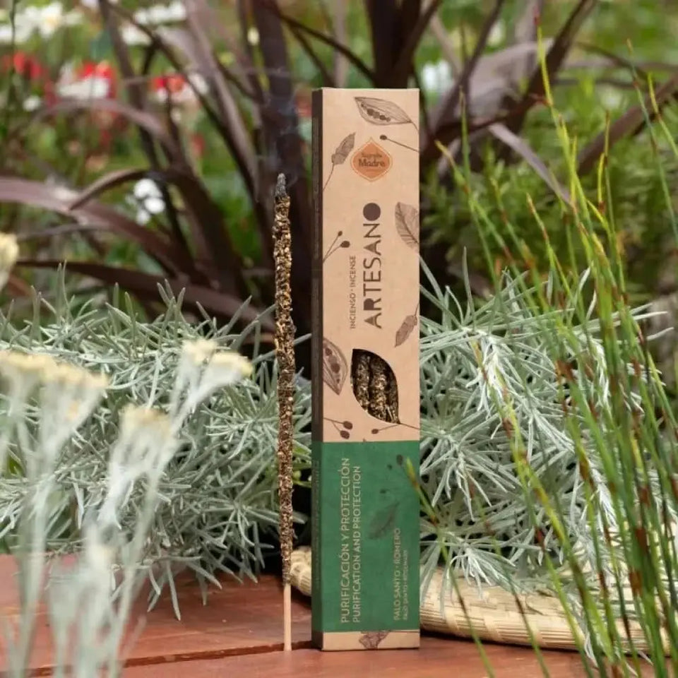 Varitas de Incienso Artesano de Palo Santo y Romero - Purificación y Energía Positiva Esotergia