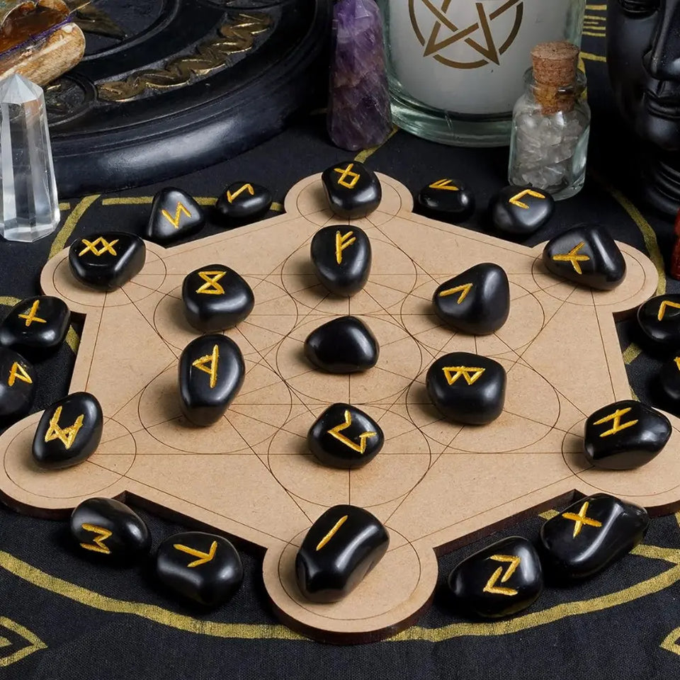 Runas Vikingas de Obsidiana Negra Esotergia
