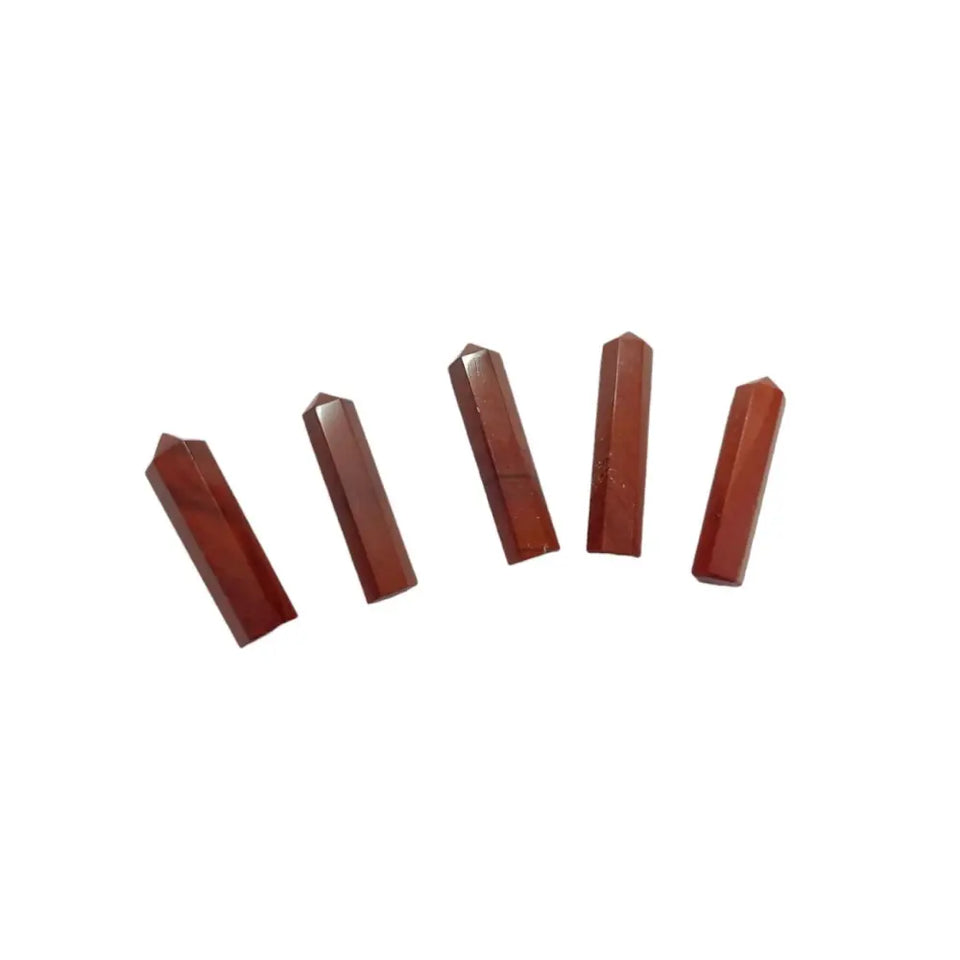 Punta Generador de Jaspe Rojo Mini Esotergia