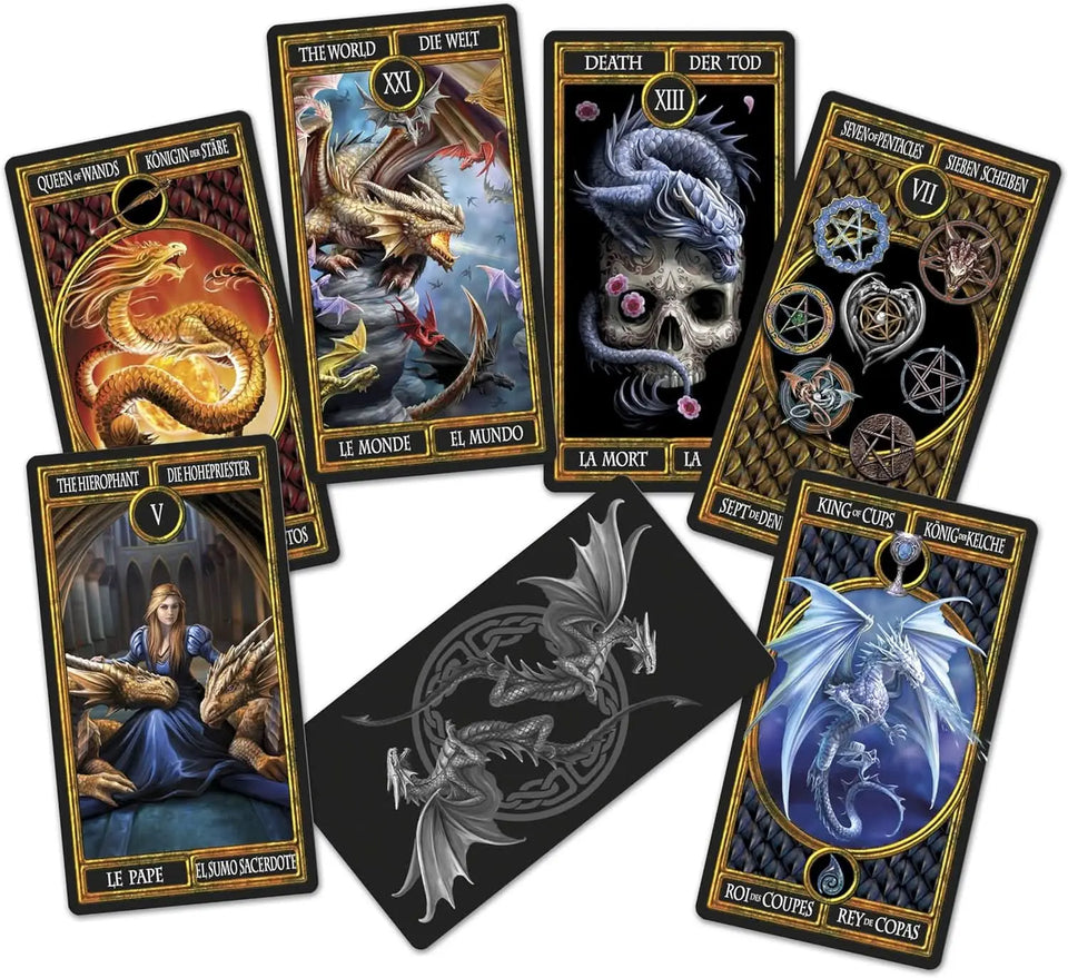 Baraja de Cartas Tarot Dragons de Anne Stokes: Ilustraciones Fantásticas de Dragones Esotergia Tienda