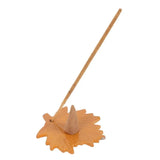 Set de Regalo de Incienso Otoñal: Naranja y Canela con Porta Incienso de Hoja - Esotergia Tienda