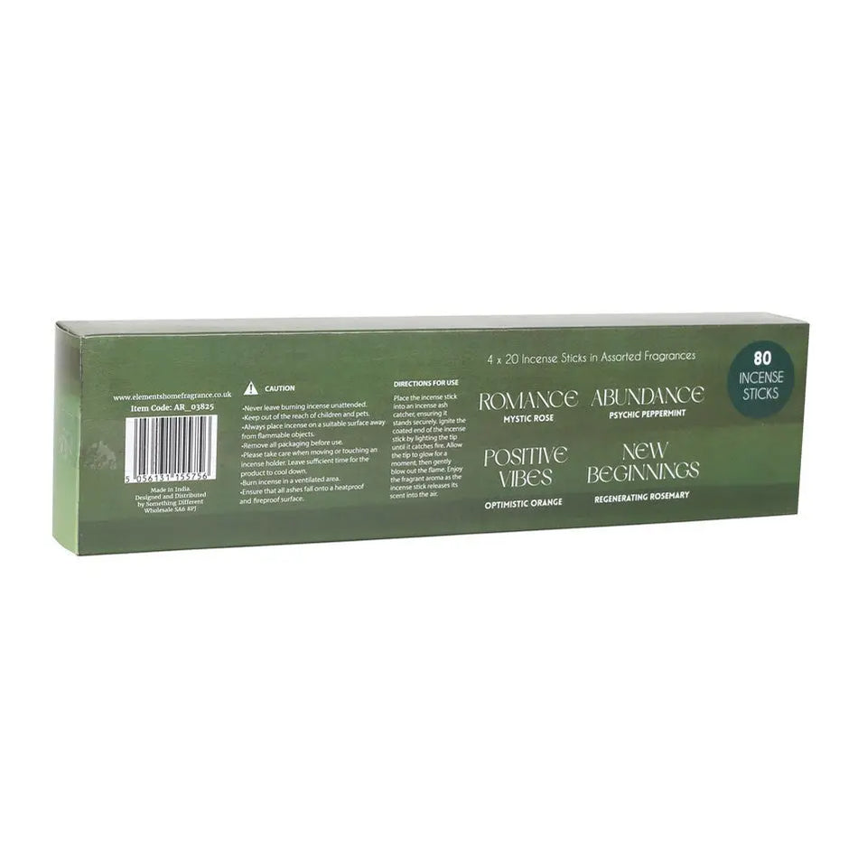 Set de Inciensos The Manifestation Collection – 4 Aromas para Atraer Energía Positiva | 80 Varitas Esotergia