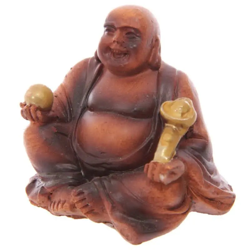 Figuras Buda de la Suerte Efecto Madera - Abundancia y Equilibrio - Esotergia Tienda