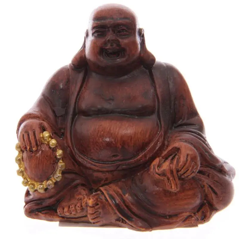 Figuras Buda de la Suerte Efecto Madera - Abundancia y Equilibrio - Esotergia Tienda