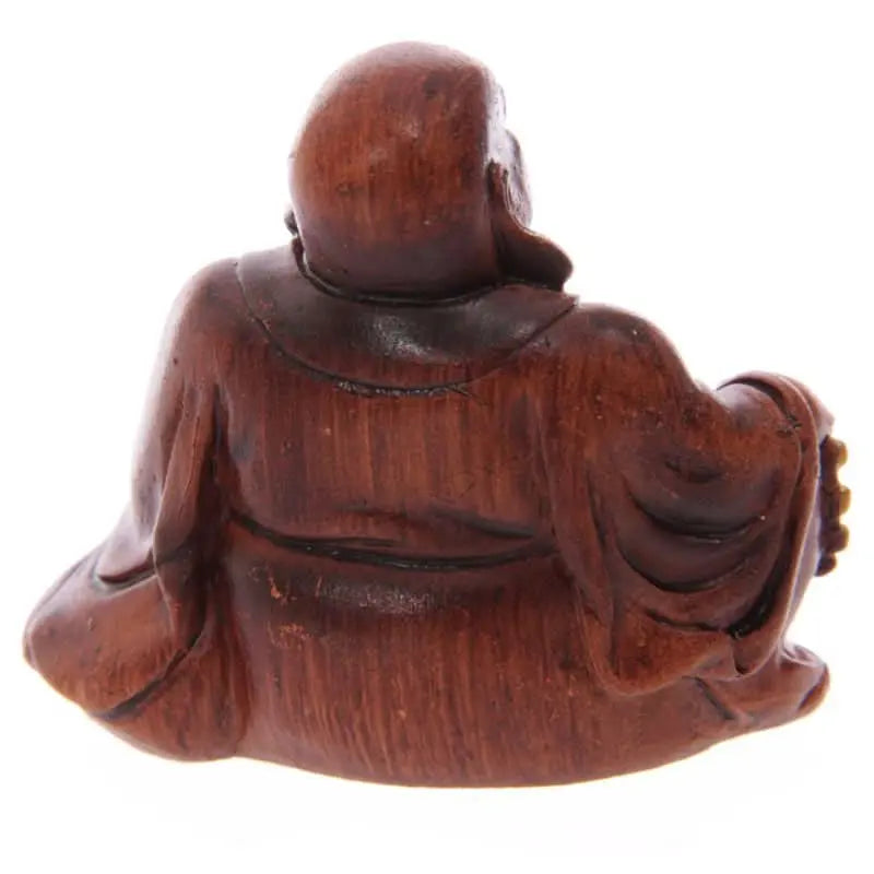 Figuras Buda de la Suerte Efecto Madera - Abundancia y Equilibrio - Esotergia Tienda