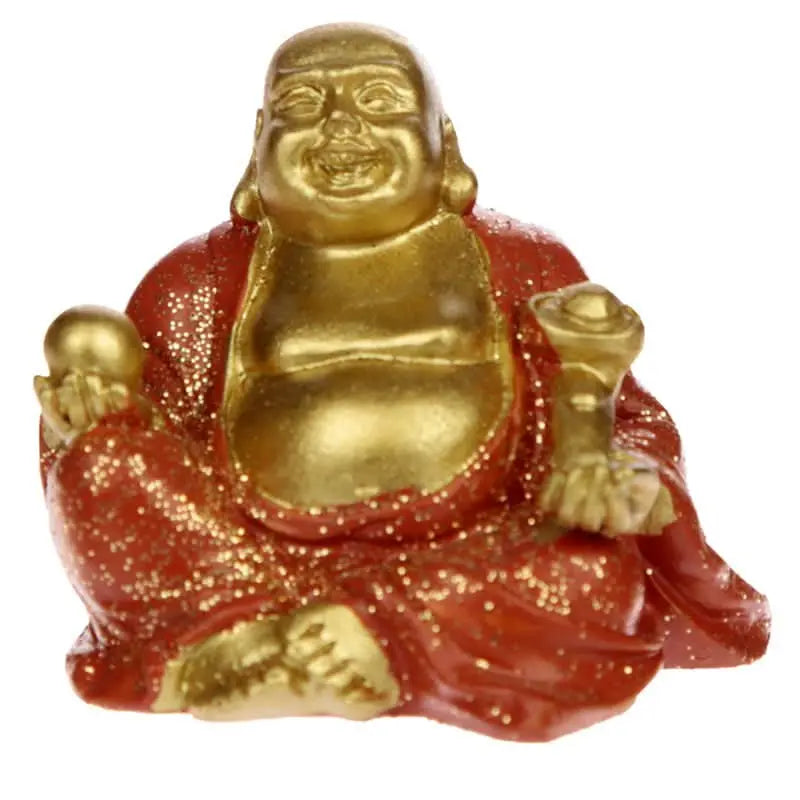 Figura Buda de la Suerte Acabado Brillante - Atrae Prosperidad y Felicidad - Esotergia Tienda
