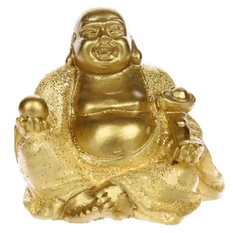 Figura Buda de la Suerte Acabado Brillante - Atrae Prosperidad y Felicidad - Esotergia Tienda