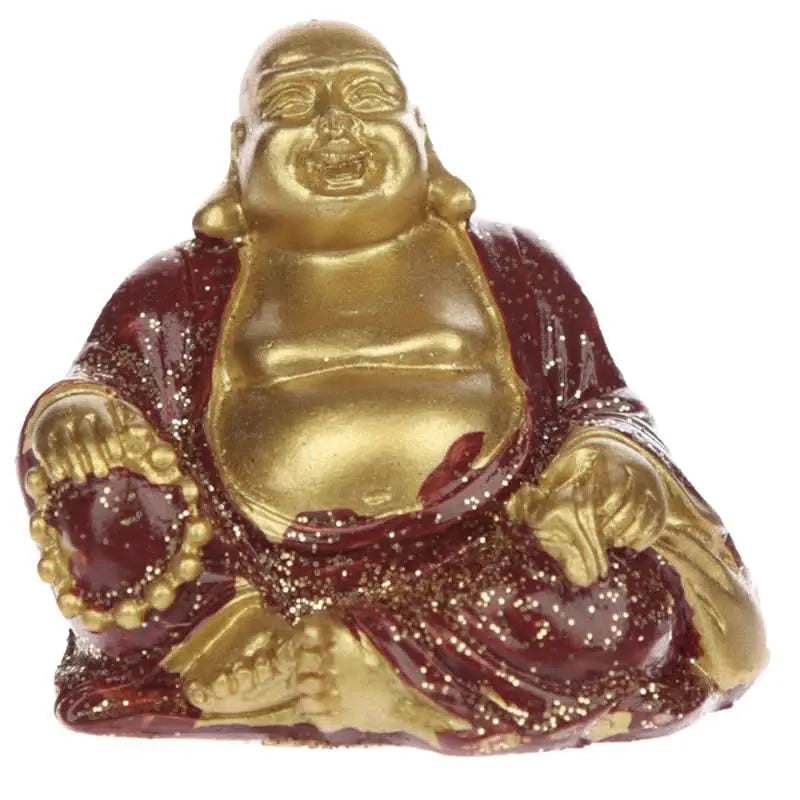 Figura Buda de la Suerte Acabado Brillante - Atrae Prosperidad y Felicidad - Esotergia Tienda