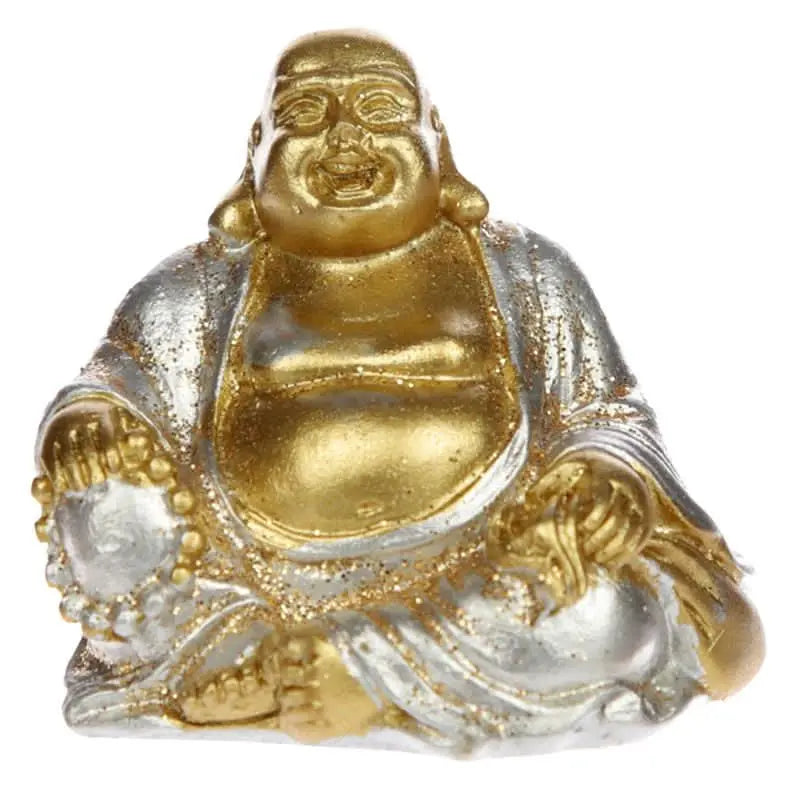 Figura Buda de la Suerte Acabado Brillante - Atrae Prosperidad y Felicidad - Esotergia Tienda