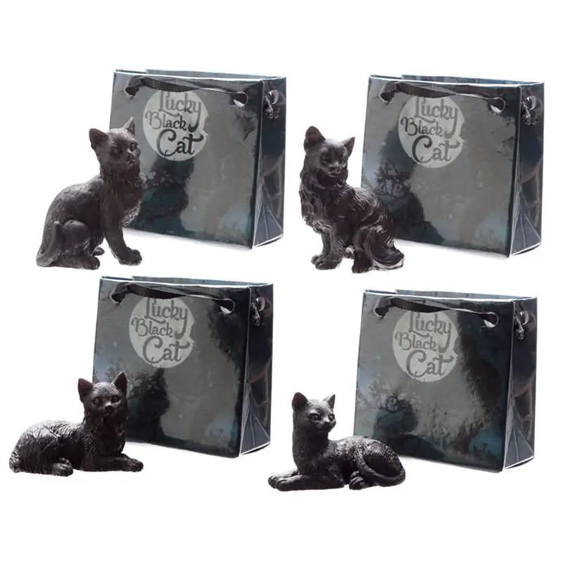 Gato Negro de la Suerte con Bolsa de Regalo - Esotergia Tienda