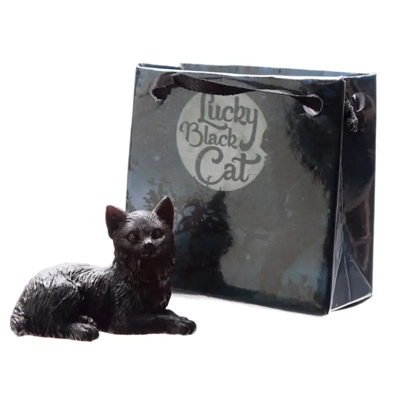 Gato Negro de la Suerte con Bolsa de Regalo - Esotergia Tienda