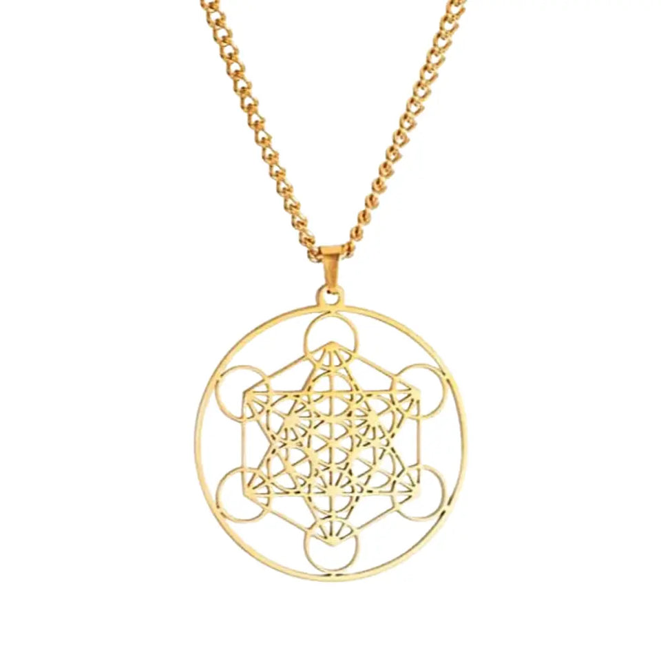 Collar Metatrón Símbolo de Geometría Sagrada y Espiritualidad Esotergia Tienda