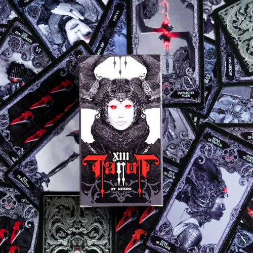 Baraja de Cartas XIII Tarot de Nekro: Ilustraciones Góticas y Estilo Barroco para una Experiencia de Tarot Única Esotergia Tienda