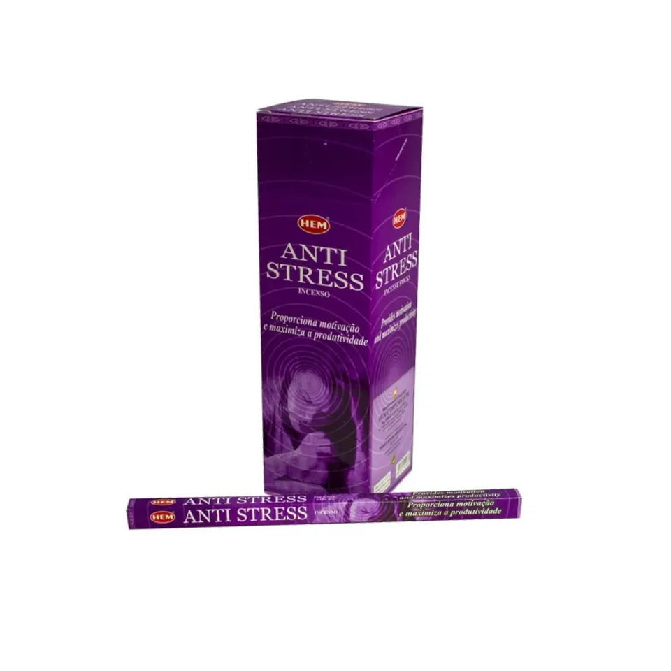Varitas Incienso ‘Antiestress’ HEM - 8 Varillas para Potenciar la Motivación y Maximizar la Productividad - Esotergia Tienda