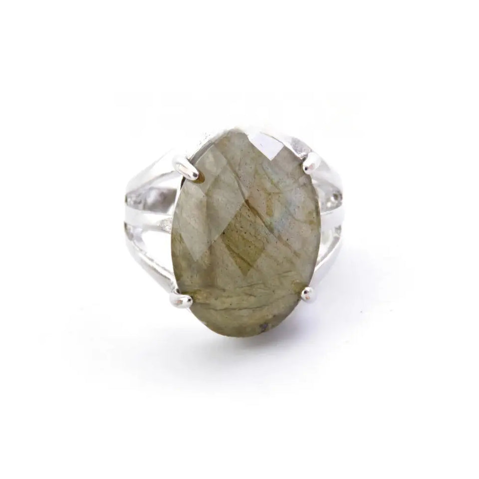 Anillo Ajustable de Labradorita Merlin Tienda