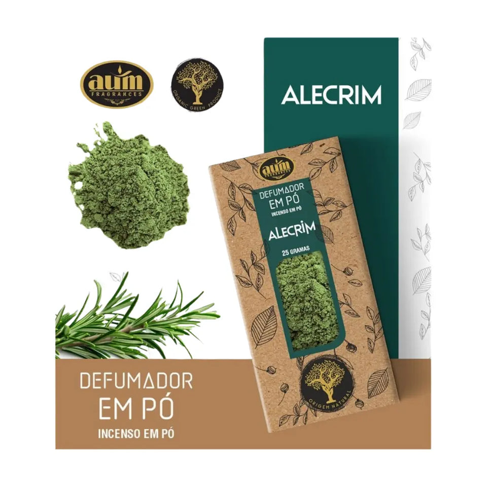 Incienso en Polvo Romero 25g - Revitaliza tu Energía y Claridad Mental con AUM Fragrances - Esotergia Tienda