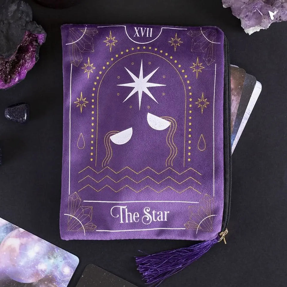Bolsa con Cremallera de Cartas del Tarot 'La Estrella' - Esotergia Tienda