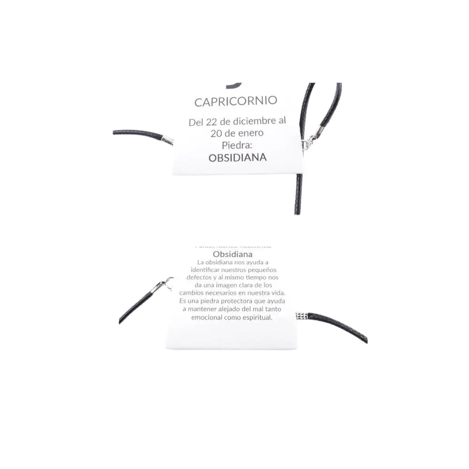 Collar Capricornio de Obsidiana Nevada – Amuleto Zodiacal de Protección y Energía Esotergia