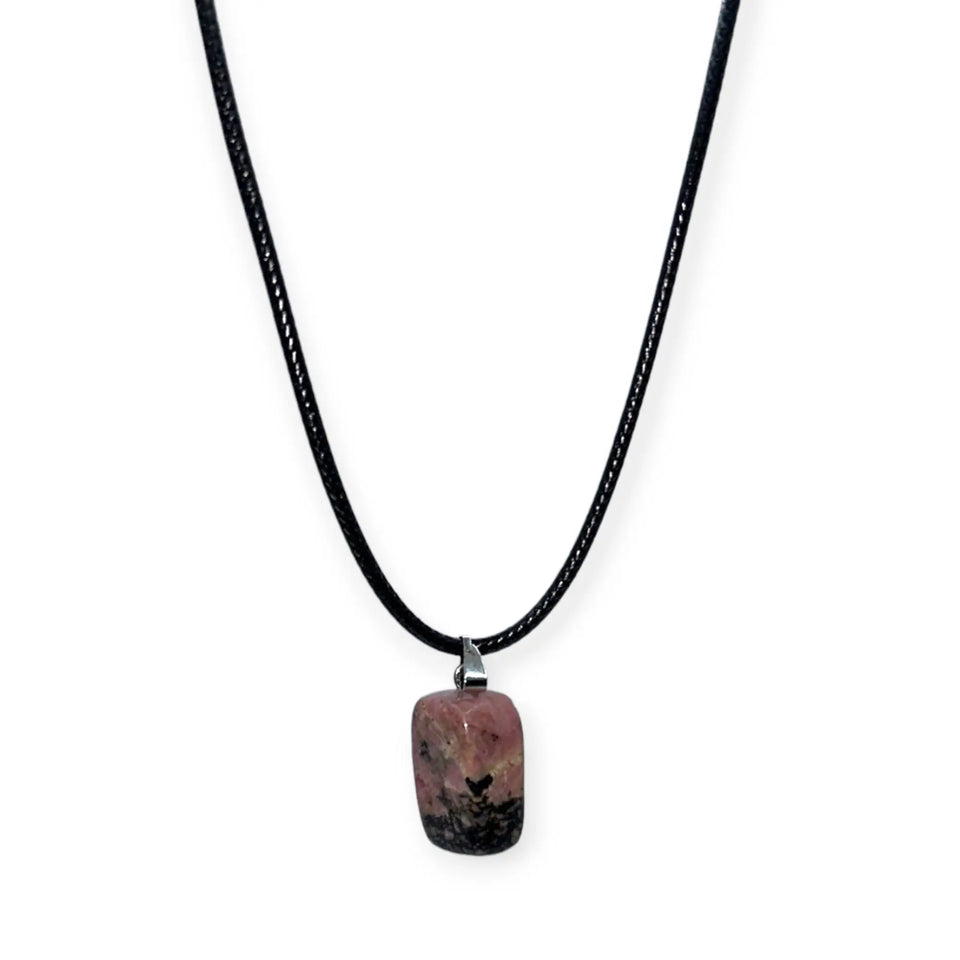 Collar Rodado de Rodonita Esotergia