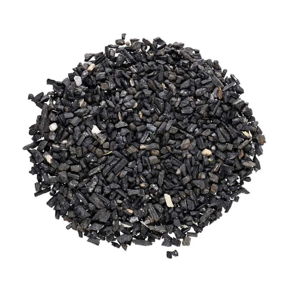 Chips de Turmalina Negra Natural – Protección Energética y Limpieza del Aura | Pack 30 g | Origen Brasil Esotergia