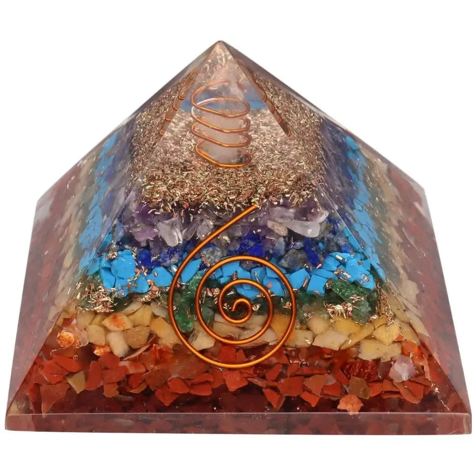 Pirámide Orgonite Chakras | Transformación Energética y Armonía Esotergia