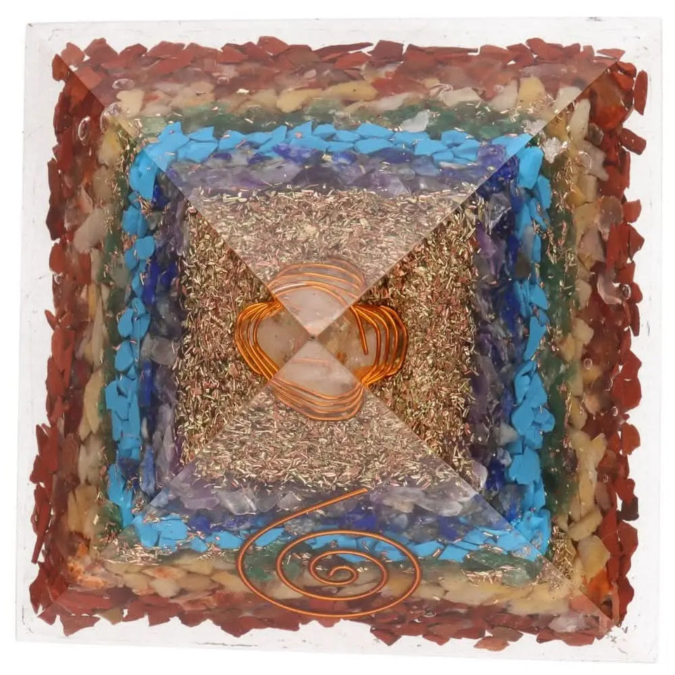 Pirámide Orgonite Chakras | Transformación Energética y Armonía Esotergia