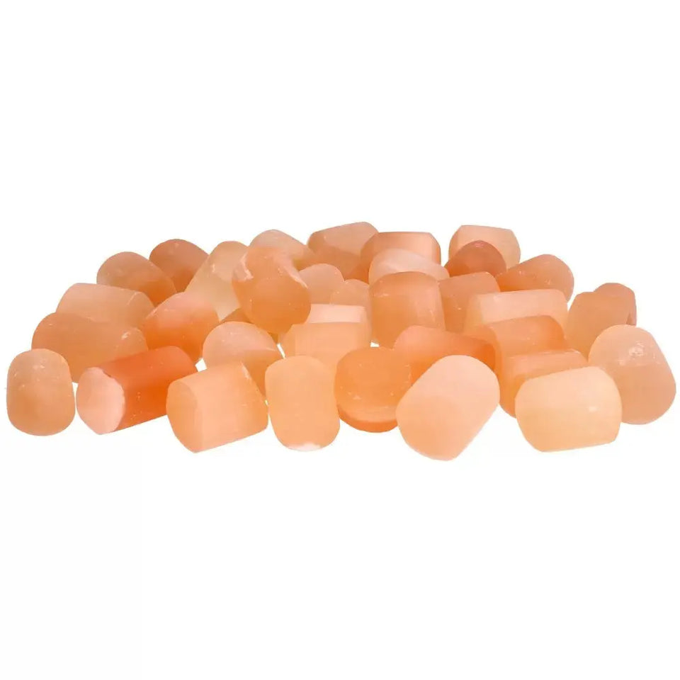 Rodado de Selenita Naranja Natural – Piedra de Energía, Limpieza y Creatividad Esotergia