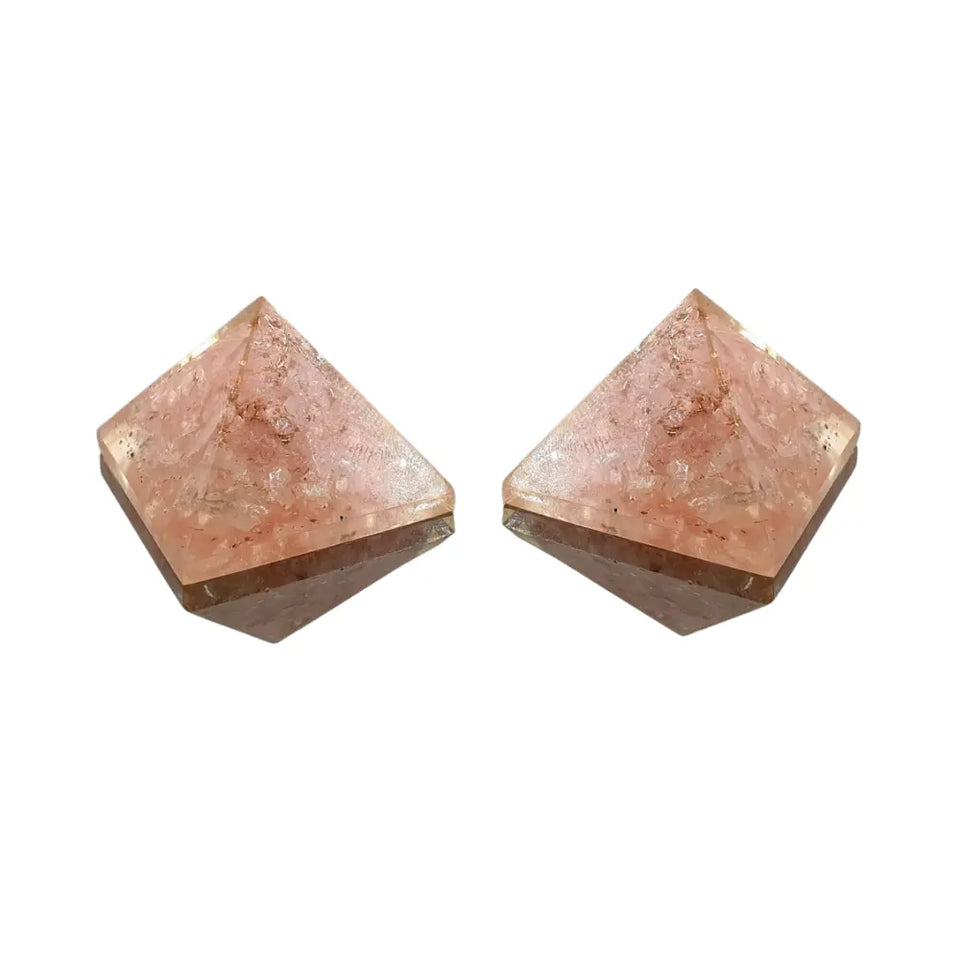 Piramide Orgonite de Cuarzo Rosa Esotergia
