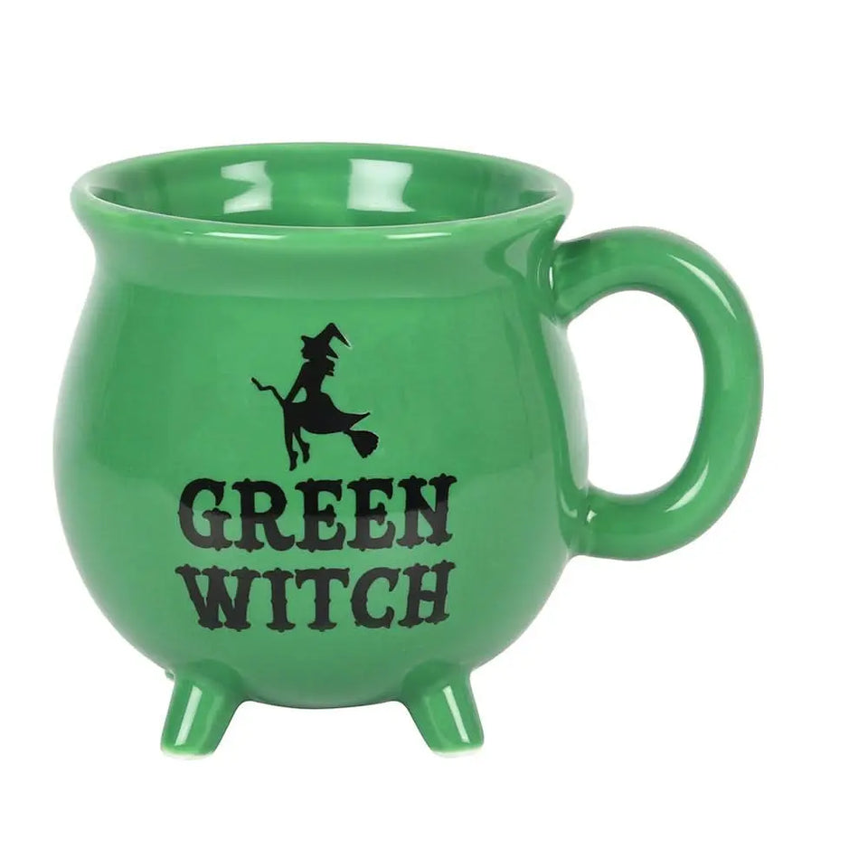 Taza Caldero de Bruja Verde 'Green Witch' Esotergia