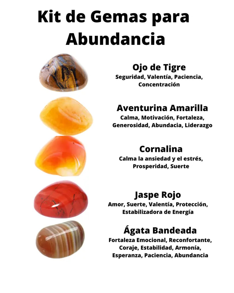 Kit de Gemas Abundancia Esotergia