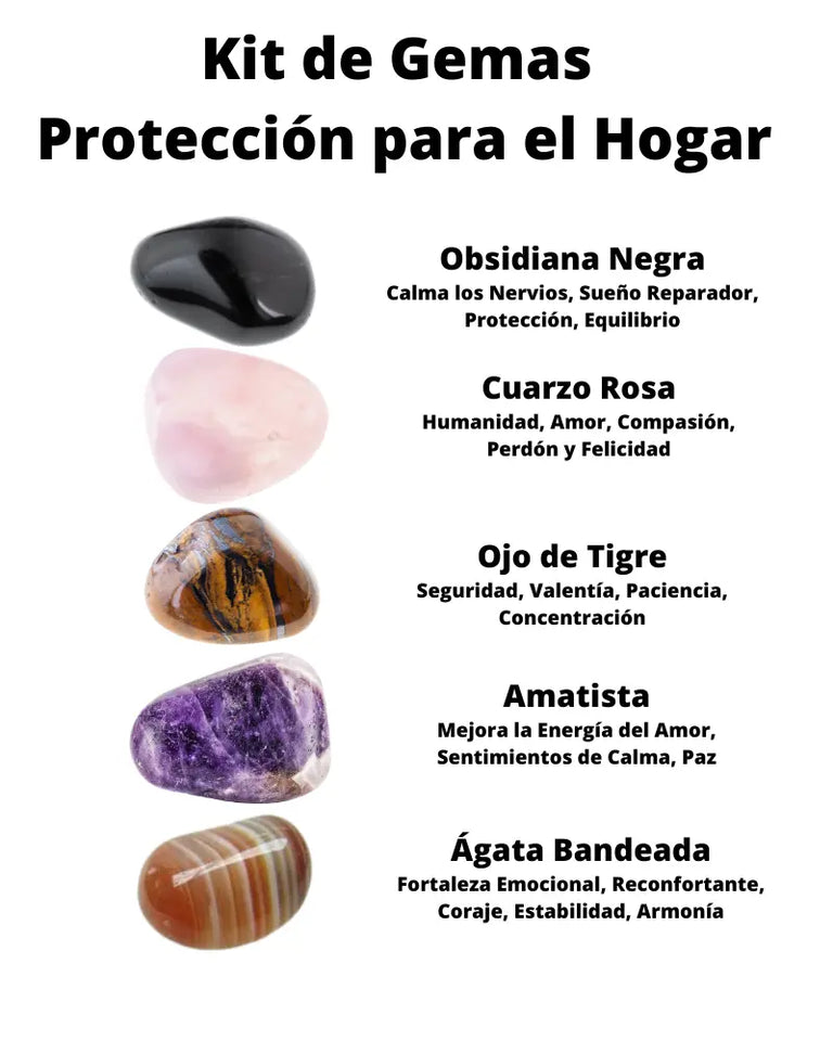 Kit de Gemas Protección para el Hogar Esotergia