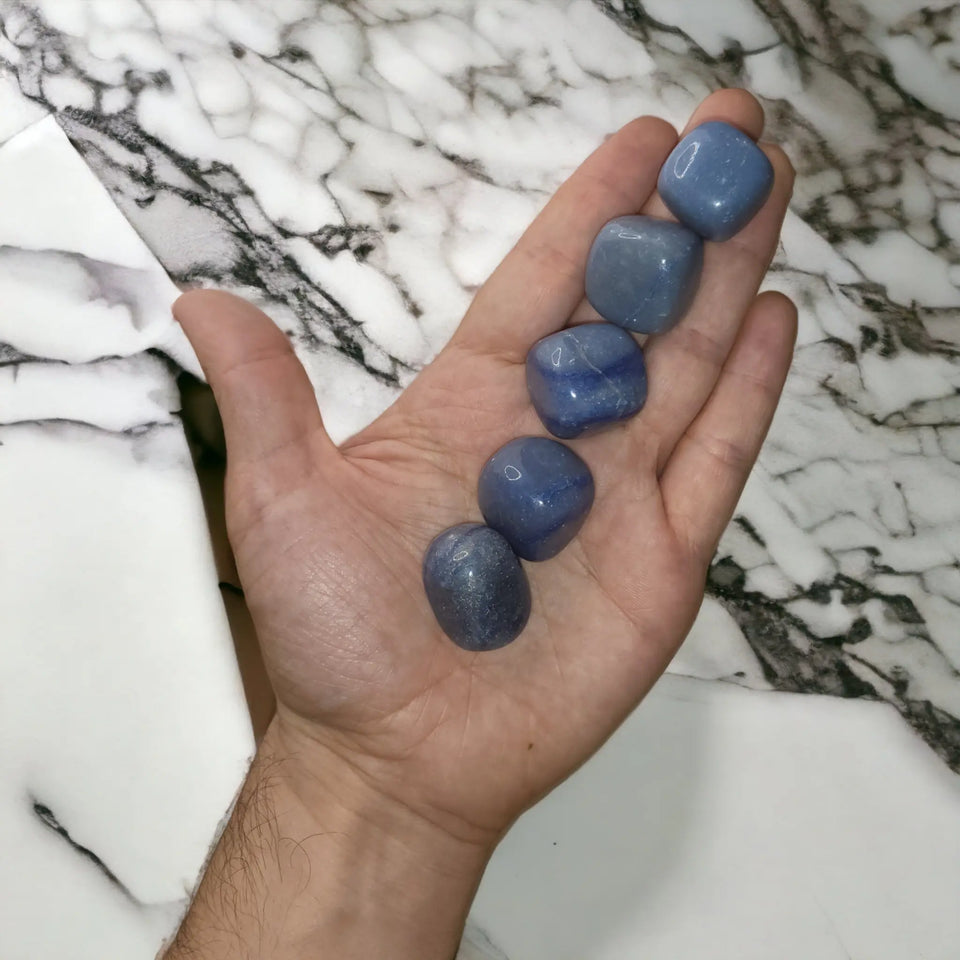 Rodado de Cuarzo Azul - Esotergia Tienda