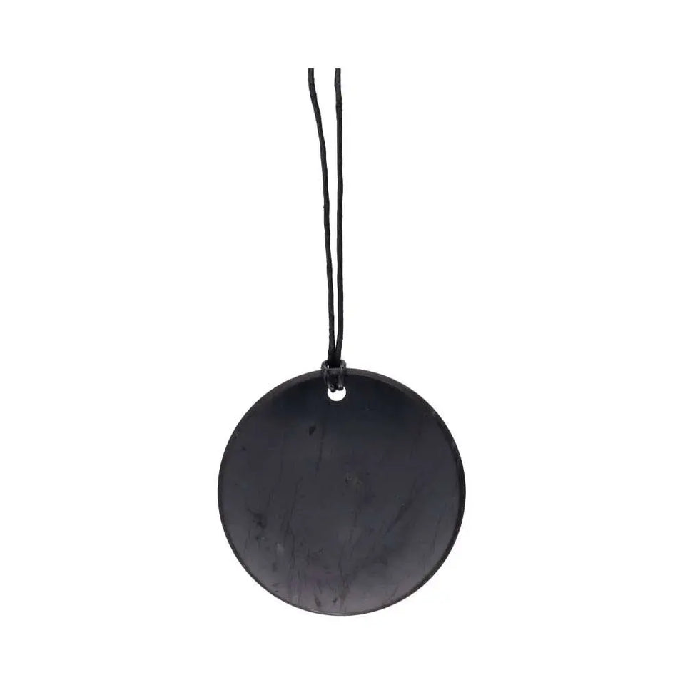 Colgante de Shungit Círculo Grande - Merlin Tienda