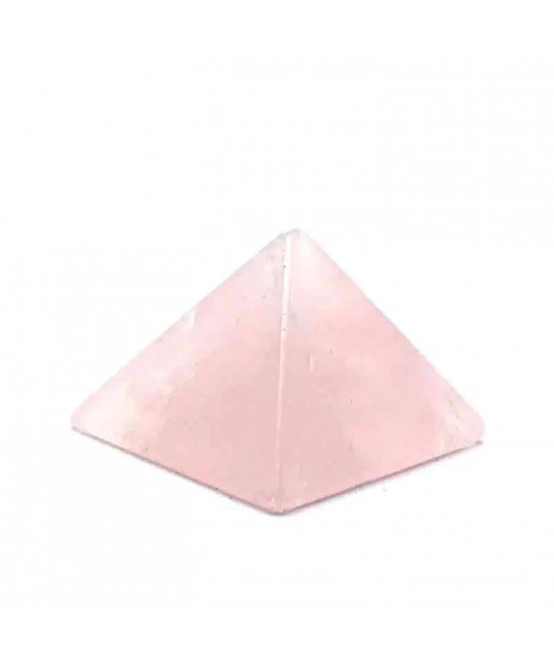 Piramide de Cuarzo Rosa - Merlin Tienda