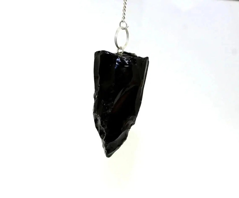 Péndulo de Obsidiana en Bruto - Merlin Tienda