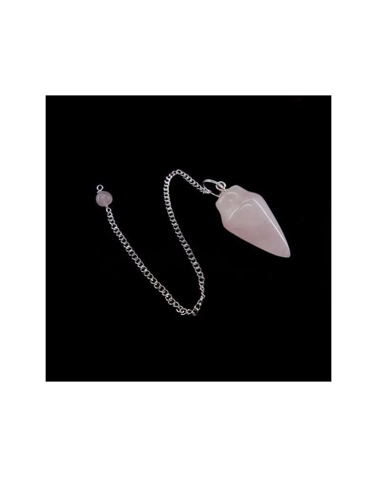 Péndulo Gota de Cuarzo Rosa tiendamerlin