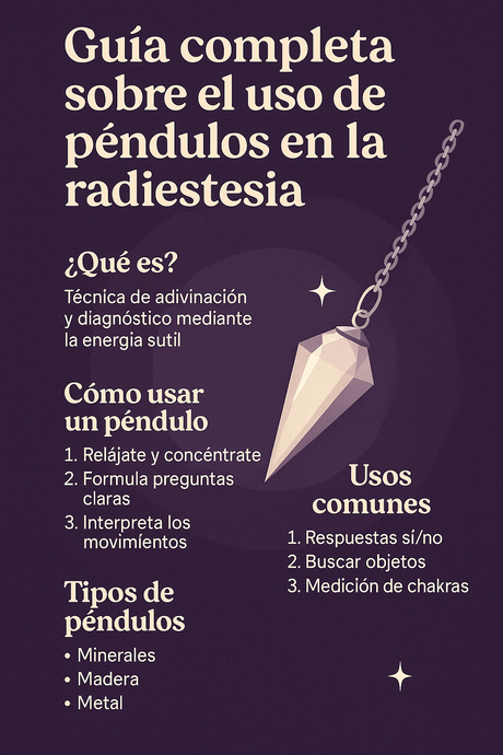Guía completa sobre el uso de péndulos en la radiestesia