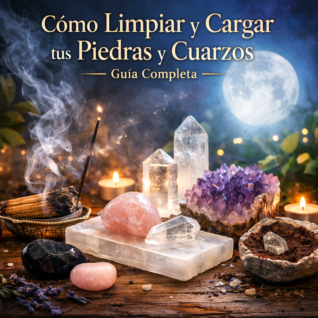 Cómo limpiar y cargar tus piedras y cuarzos sin dañarlos