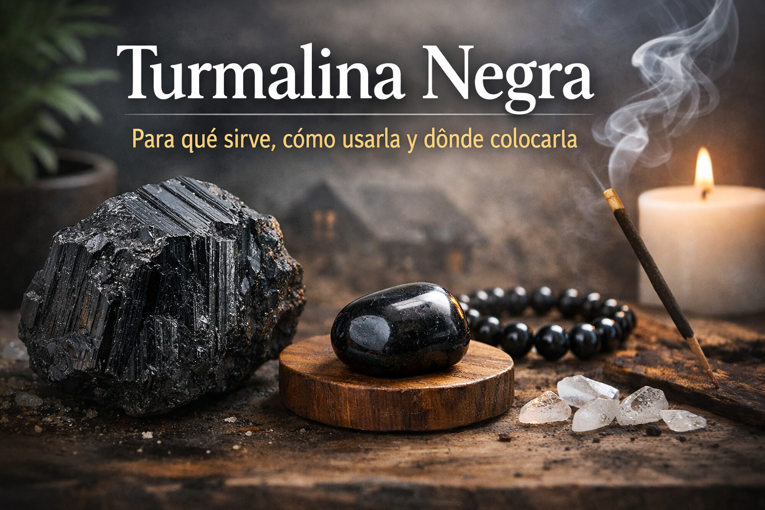 Turmalina negra: para qué sirve, cómo usarla y dónde colocarla en casa