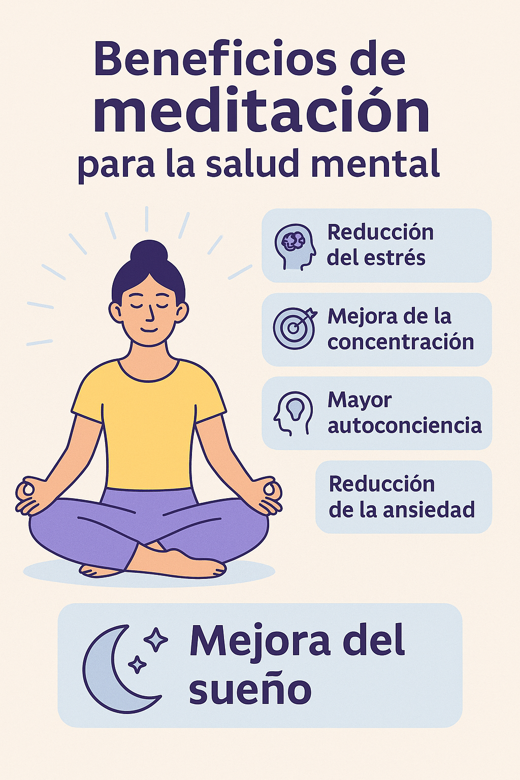 Los beneficios de la meditación para la salud mental