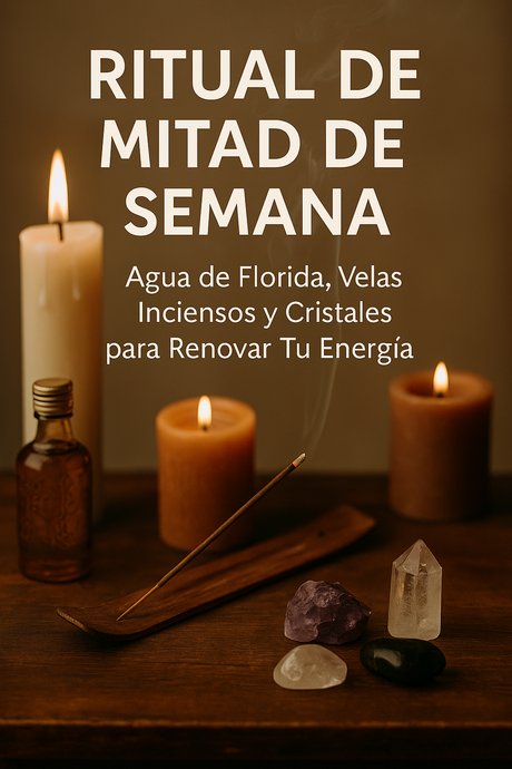Ritual de Mitad de Semana: Limpieza Energética con Agua de Florida, Velas, Inciensos y Cristales