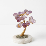 Árbol Bonsái de Amatista con Base de Pirita | Árbol de la Calma y Abundancia tiendamerlin