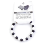 Pulsera de Turmalina Negra y Selenita (8 mm) | Escudo de Protección y Limpieza Esotergia Tienda