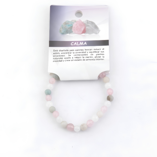 Pulsera "Calma" de Cuarzo y Amazonita | Serenidad y Alivio del Estrés Esotergia Tienda