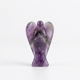 Ángel de Amatista Natural (6x3 cm) | Serenidad y Protección Espiritual Esotergia