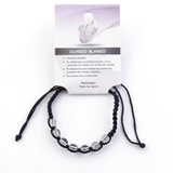Pulsera de Cuarzo Blanco en Macramé (8 mm) | Maestro Sanador y Purificación Esotergia