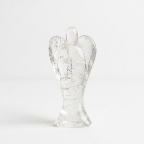 Ángel de Cuarzo Natural (30-40mm) | Figura Protectora de Luz y Claridad Esotergia