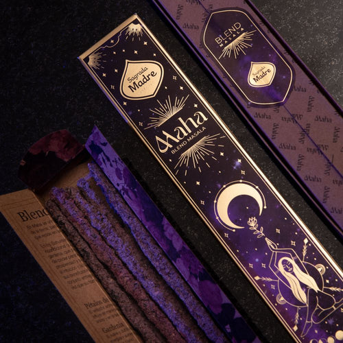 Incienso Blend Masala Artesanal - 8 Varillas Hechas a Mano con Pétalos de Rosas Esotergia