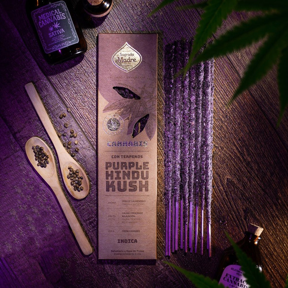 Varitas de Incienso Purple Hindu Kush: Aromas Terapéuticos Grow Cannabis